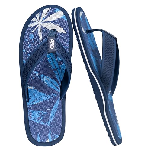 Men's Flip Flops Sandals with Arch Support Non-Slip Textured