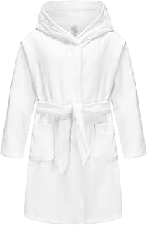 CJMJXPH Boys Girls Cotton Robe Soft Towel Robe Kids Terry Cloth Spa Robes Bathrobes Sleepwear