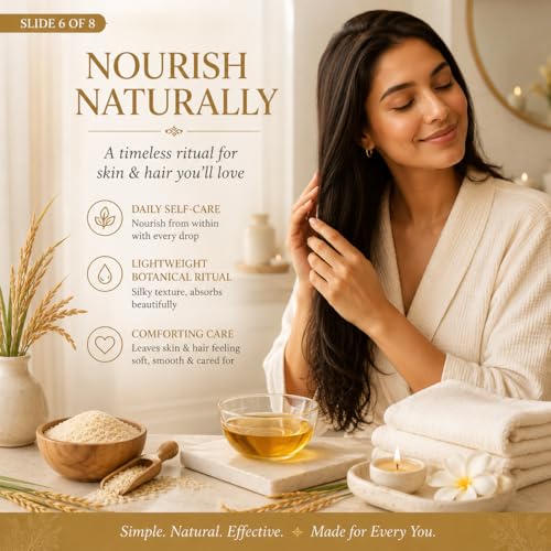 Image of AROMATICO Rice Bran Oil for Skin, Hair and Body Care, Multipurpose Carrier Oil for Massage, Scalp Care, Dry Skin Routine, DIY Beauty and Natural Glow - 946 ml