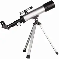 Telescópio Luneta com Tripé Ajustável – Portátil, Leve e Fácil de Usar, Ideal para Iniciantes e Observação da Lua, Estrelas e Céu Noturno
