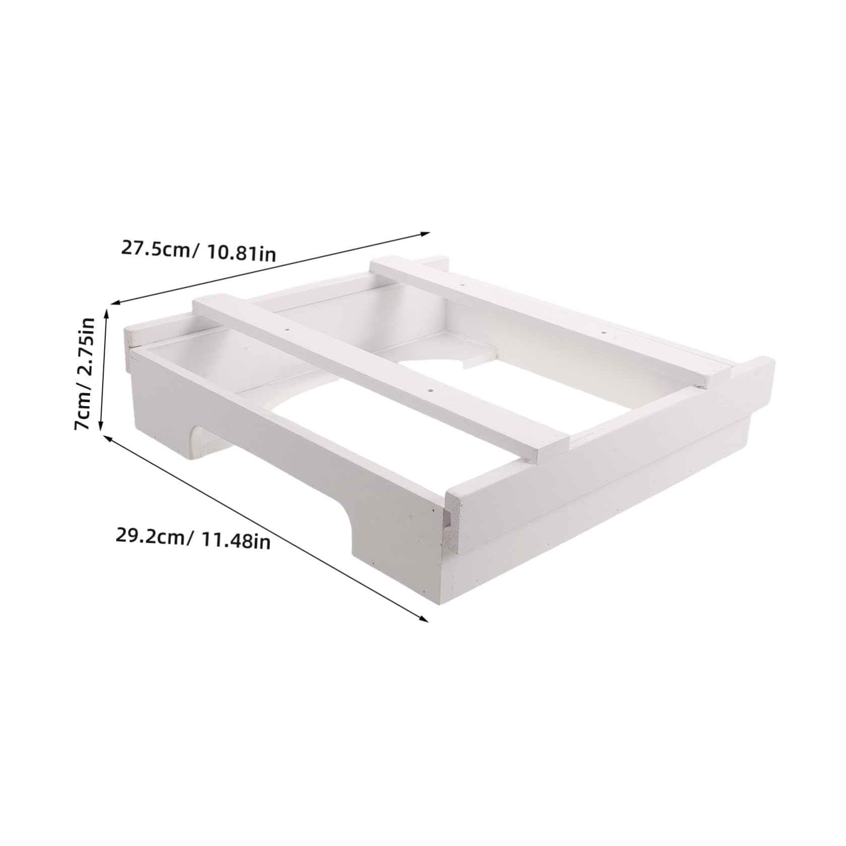 SHOWERORO Organizador Vertical y Ahorra Espacio de Madera Maciza para Platos Desechables de 9 Pulgadas, Fácil de Instalar Adecuado para Campistas y Debajo del Gabinete