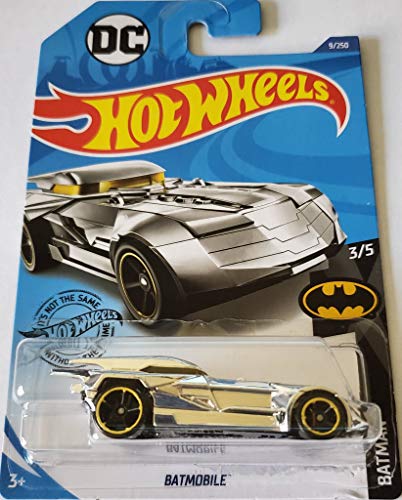 Hot Wheels 2020 Batman Batmobile, 9/250 Chrome miniatura 1