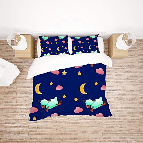 Parure de lit en polyester pour lit simple CHEHONG