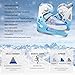 Nattork Adjustable Ice Skates for Kids, Anti-Skid Ice Skate Shoes,Ice Hockey Suitable for Outdoor and Skating Rinks,Snowflake,M