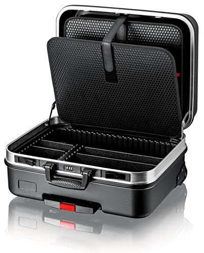 KNIPEX Tool Case "Big Basic Move", Empty, on Wheels, Telescopic Handle, 54 Inserting Options, 33 L Volume, Tool Trolley, Rolling Toolbox, 00 21 06 LE