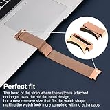 Lebensstyle Pasek do zegarka ze stali nierdzewnej do zegarka Samsung Galaxy Watch 6/5/4 40 mm 44 mm / Watch 5 Pro 45 mm / Watch 4 Classic 42 mm 46 mm pasek na magnes pasek zapasowy pasek do