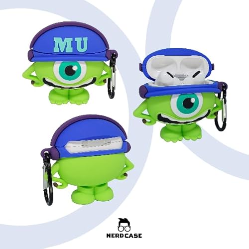 NERDCASE, Case, Capa, Capinha Protetora com Personagem, Silicone, Compatível com AirPods Pro 1 e 2