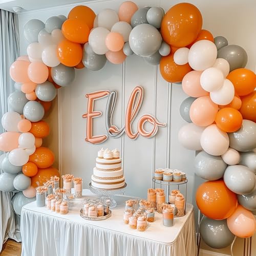 RUBFAC 129pcs Gray Balloons Different Sizes 18 12 10 5 Inches Matte Grey Latex Balloon Garland Arch Kit for Birthday Party Graduation Baby Shower Wedding Holiday Decoration by rubfac - Image 7