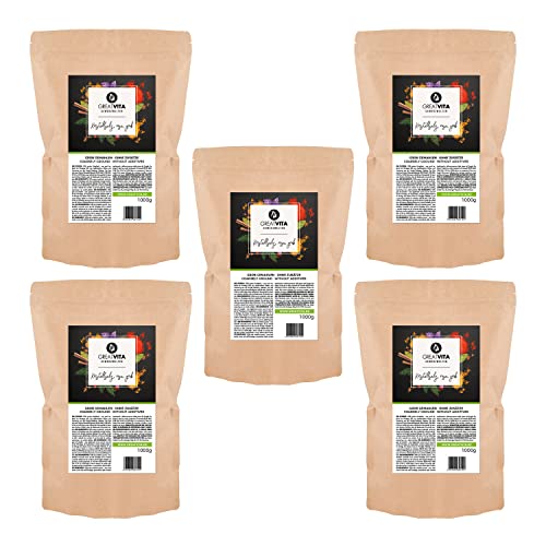 GreatVita Kristallsalz rosa (5x 1000g) Körnung grob 2-5 mm naturreines Steinsalz im Beutel