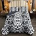 Bedding Piumino leopardato per ragazze ragazzi e bambini moderno in bianco e nero ghepardo set di biancheria da letto reversibile animali selvatici piumini leopardata con inserto per letto 230x220cm immagine