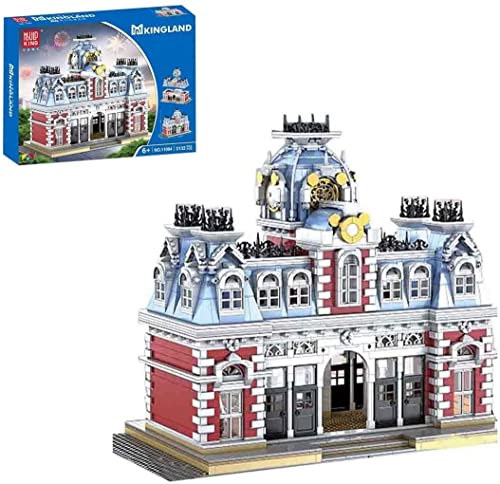 KEKRAV Modular House Building Set, Architektur Das Dream World Station Building Set, 3130 Lego -kompatible Blockstücke