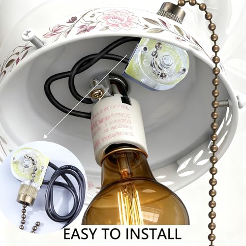 Image of 2Pack Ceiling Fan Pull Chain Light Switch Zing Ear ZE-109, Bronze | Universal Zipper Cord On /Off Control Replacement Accessories Compatible with Hunter Fan Wall Table Cabinet Closet Lamps