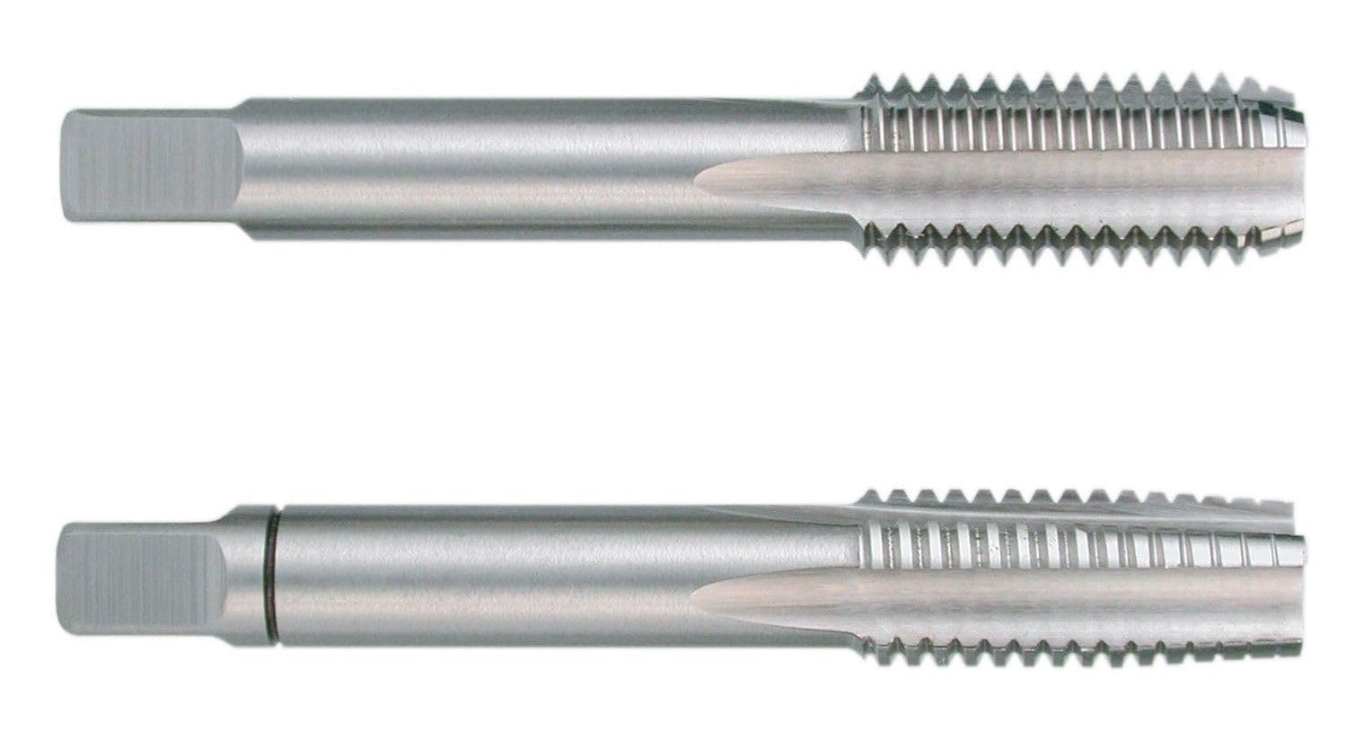 Jeu de tarauds à main HSS, DIN 2181, rectifiés, pour filetage précis dans les matériaux métalliques et plastiques.