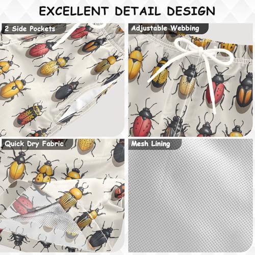 Pigsaly Boys Swim Trunks Varietys of Laybug Boys Board Shorts Swimsuit Swimwear Summer Bathing Suit 2T Multicolor3