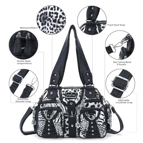 Image of Angel Kiss Small Purse Handbag for Women Crossbody and Shoulder Bags Multipocket Soft Hobo Purses