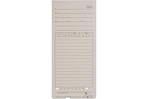 AT-4500 Time Cards: Streamline Workforce Attendance Management