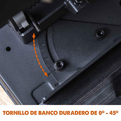 Miniatura 14 de Evolution Power Tools - R355cps Sierra Tronzadora Multimaterial, Corta Acero Dulce, Aluminio, Plástico, Incluso Madera Con Clavos Incrustados, 355 Mm