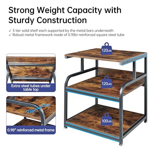 Image of Fannova Extra Large 3D Printer Stand Table with Adjustable Storage Shelf