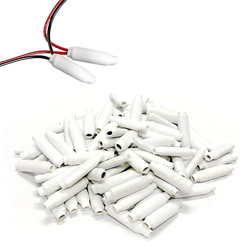 100 unids blanco seco conector B cable de alarma teléfono alarma alambre crimpado beanies empalmes para bajo voltaje