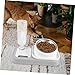 Hemoton Automatic Cat Feeder Detachable Water Dispenser Dog Bowl Easy to Use No Spill Pet Food and Water Bowl