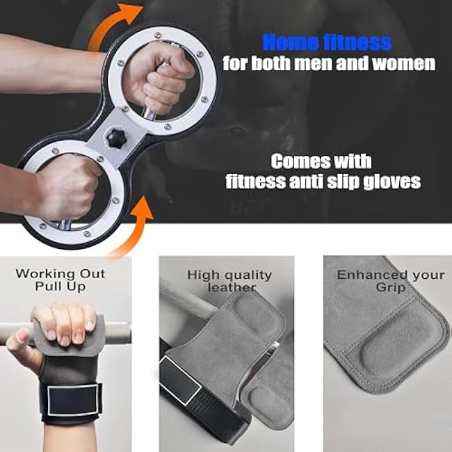 Rotator Machine Arm Workout with Wrist Gloves,12 Pounds Rotator Burn Machine for Men and Women,Arm Exercise Equipment with Adjustable Resistance,Grip Strengthener for Forearm Trainer