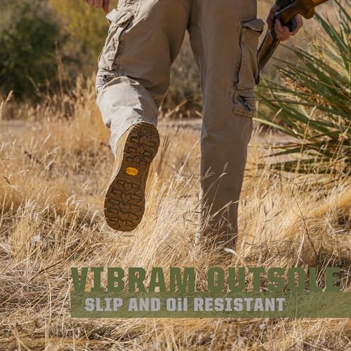 Waterproof Tactical Boots Men, Breathable Outdoor Lightweight Military Hiking Work Boots for men4