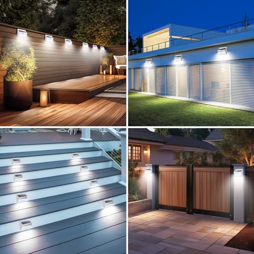 image for Peasur [2 Packs] Solar Lights Outdoor Motion Sensor, Solar Security Li