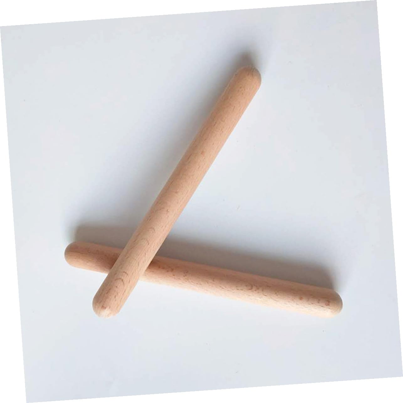 Beaupretty Bacchette Ritmiche in Legno 32 Unitá Bordo Arrotondato per Ragazzo Ragazza, Gioco Musicale Sicuro per Sviluppare Talento Musicale in Gioco All'aperto o Compleanno