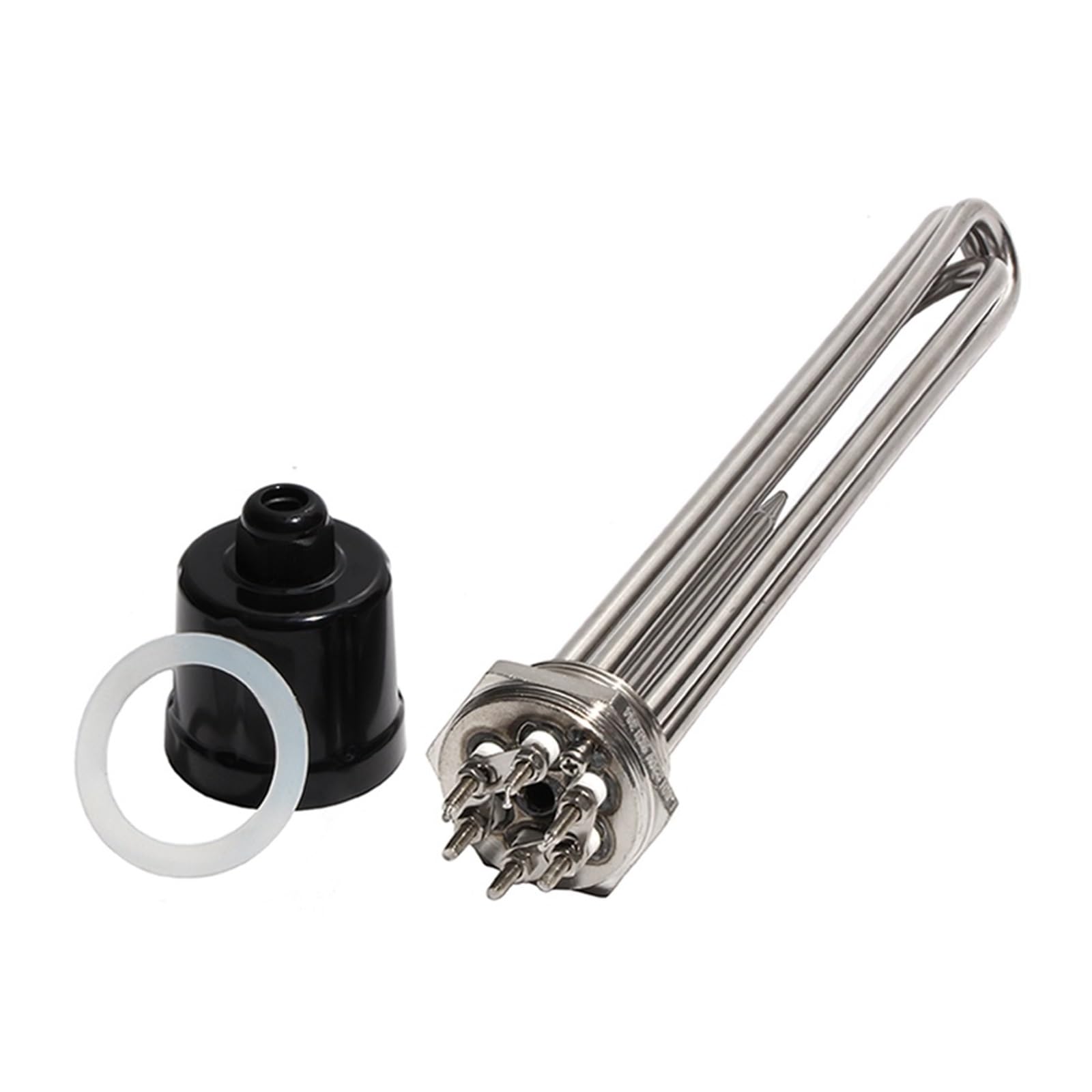 YANGC 1 1/2" DN40 Heating Element for Machine with Ground Screw and Probe 3KW/4.5KW/6KW/9KW/12KW(380V,12KW 355mm 304SUS)
