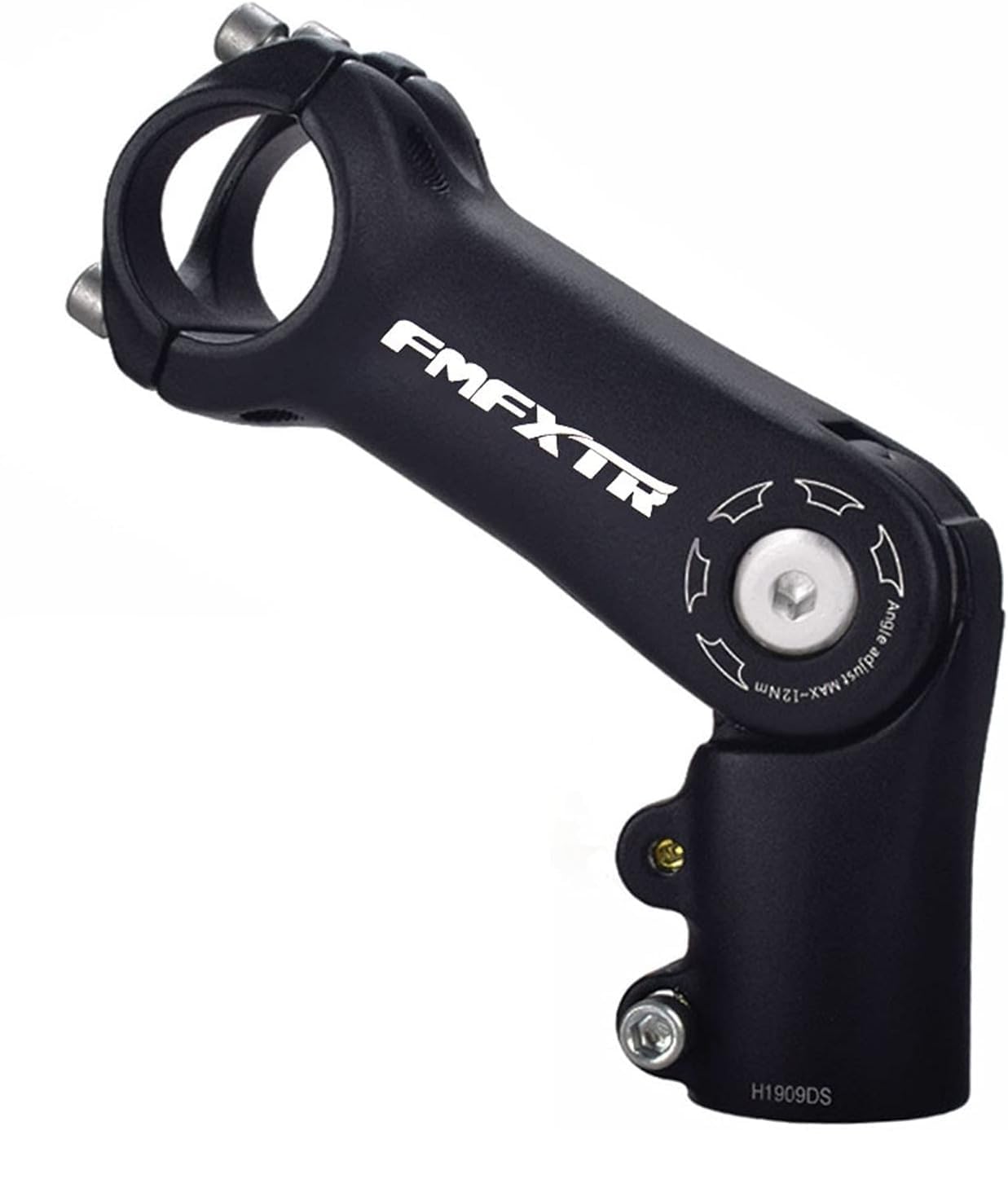 Trzpień MTB 0-90 stopni, 90 mm, 110 mm, regulowany trzpień rowerowy do kierownicy 25,4 mm / 31,8 (1-1/10.2 cm), odpowiedni do większości rowerów górskich, szosowych, BMX z 6 elementami dystansowymi