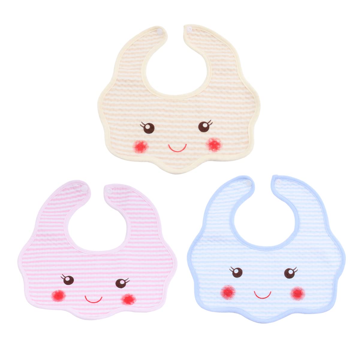 Toddmomy 10 Pezzi di Cartone Animato Saliva Adorabile Grembiule Infantile Che Mangia Cotone Misto Colore Bambino per Bavaglino