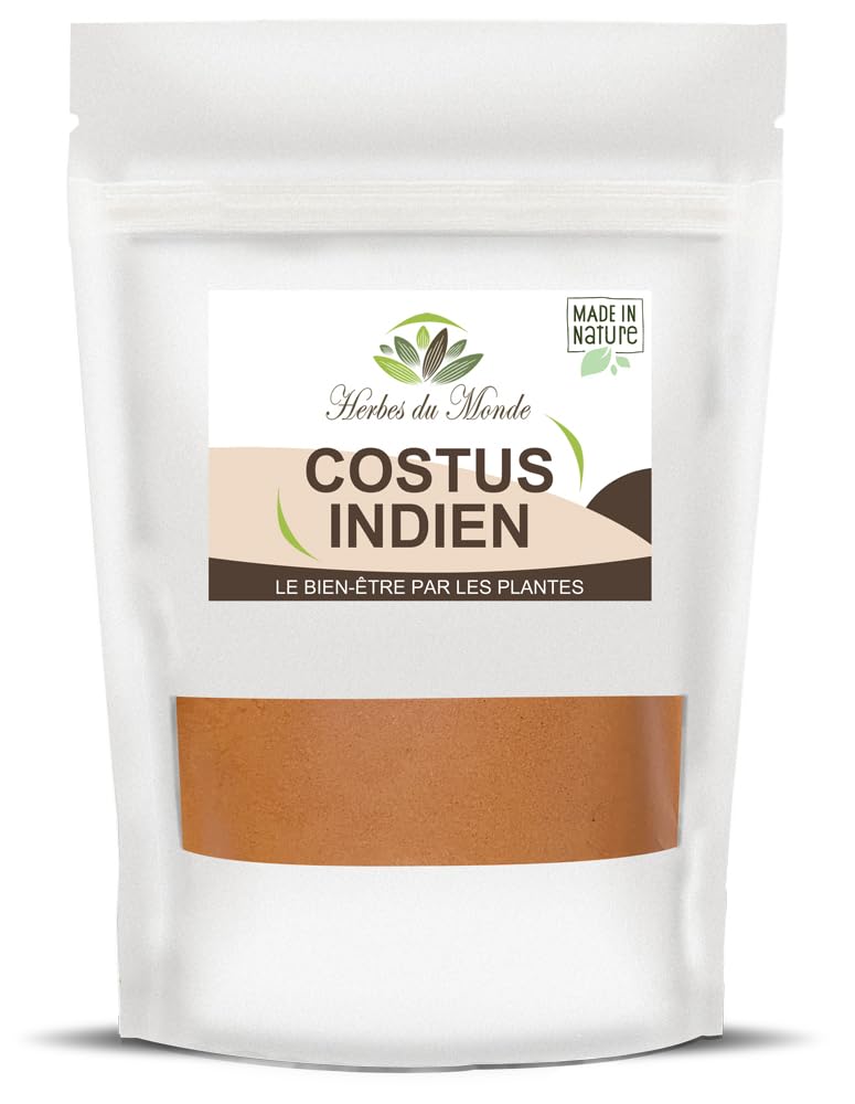 Herbes du Monde - Costus indio en polvo 200 g - Polvo vegetal natural