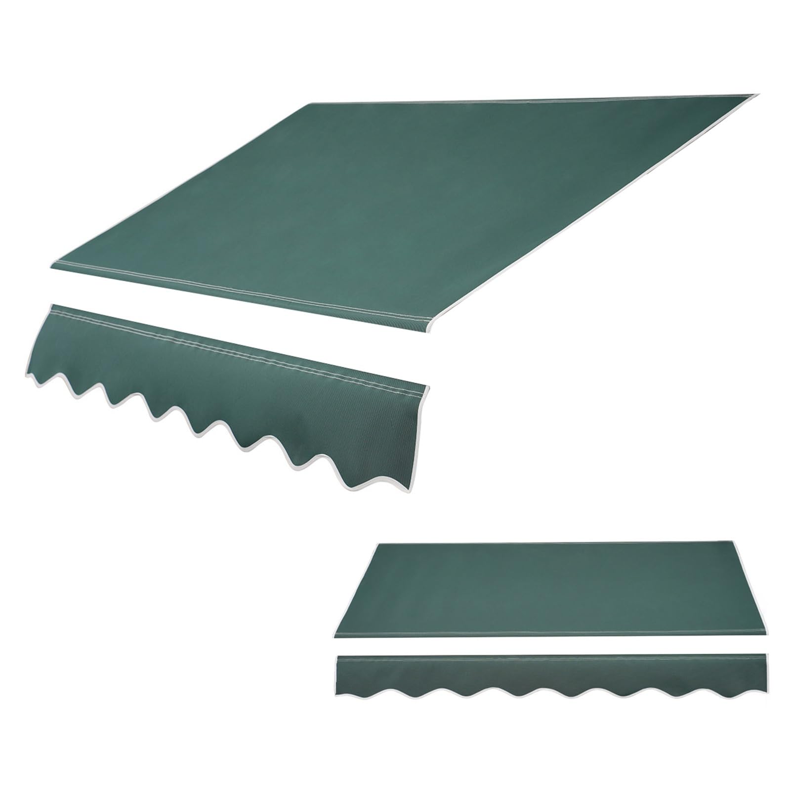 Tela de toldo retráctil impermeable lona de poliéster anti-UV para terraza y balcón