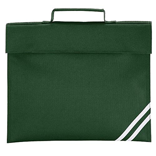 Quadra Classic Book Bag - 5 litres (Pack of 2) (One Size) (Bottle Green)