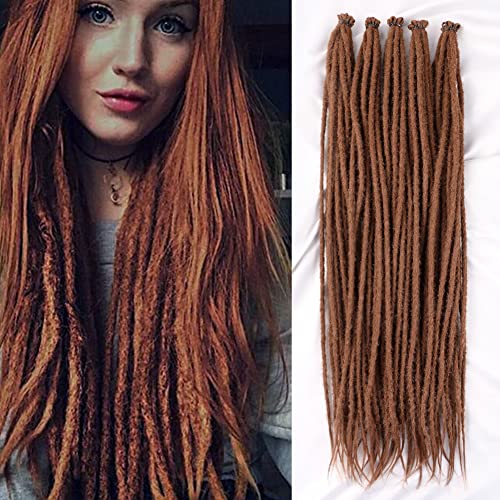 24 Inch 10strands/pack Synthetic Dreadlocks Extensions Thin 0.6cm Soft Reggae Hair Hip-Hop Style Dread Extensions Long Crochet Braids For Hippie Dread locks Hair(24Inch 10strands, 30)