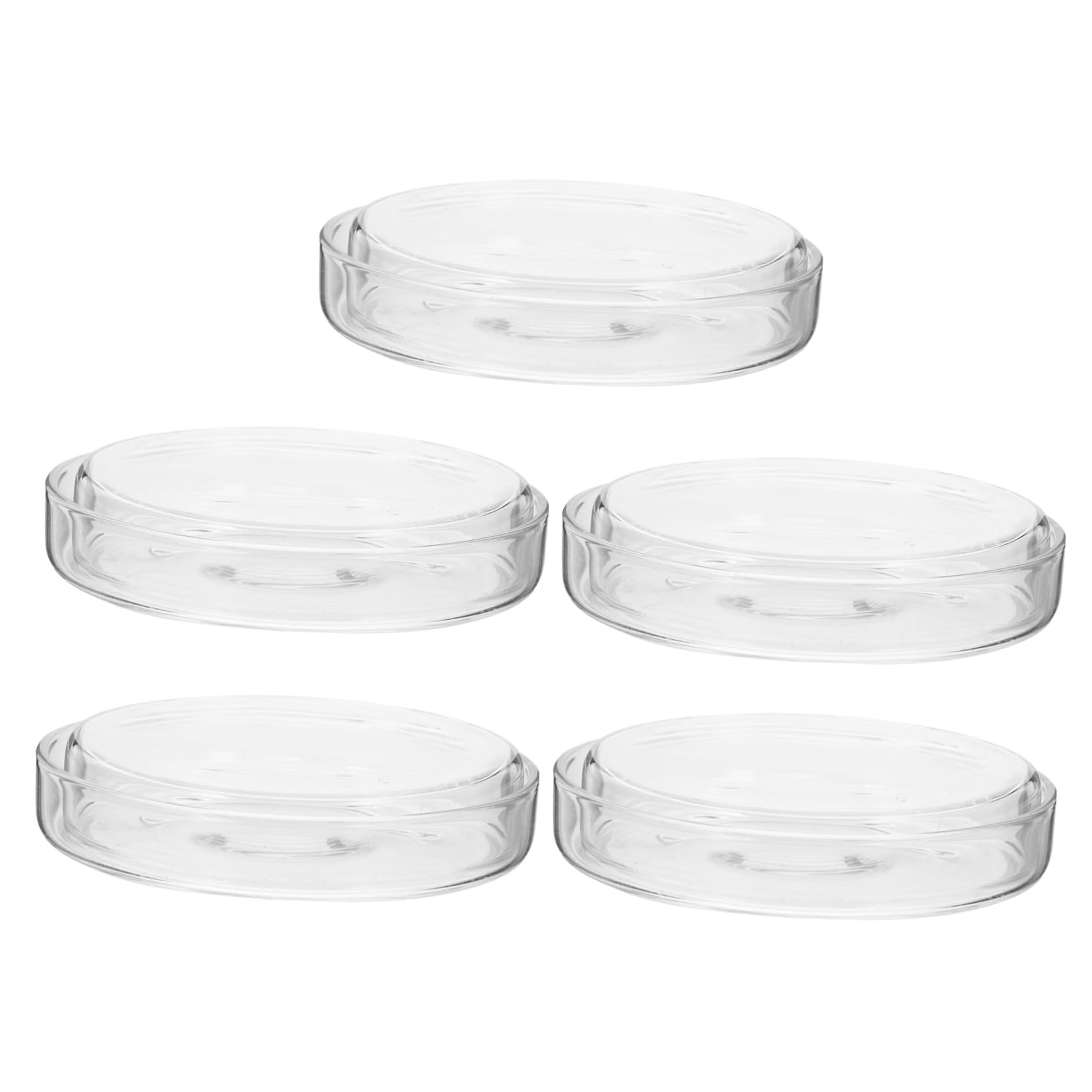 Gatuida 15piezas Placas De Cultivo De Transparente De Platos De Laboratorio Para Observación De Muestras Tapa Para Uso Científico y Cultivo Celular