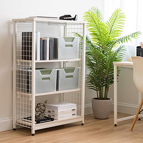 Image of IRIS USA 6-Pack Small Desktop File Box with Open Lid, Clear | Organize paperwork, mail, magazines, and office supplies with portable storage for desks, classrooms, and home workspaces