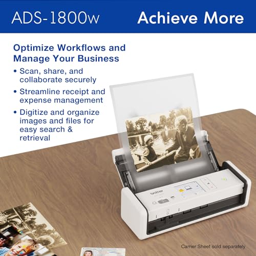 Brother ADS-1800W Wireless Compact Desktop Scanner の商品画像 3