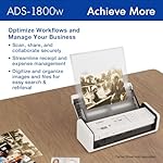 Brother ADS-1800W Wireless Compact Desktop Scanner | Scan Speeds of Up to 30ppm | 2.8" Color Touchscreen - Image 4