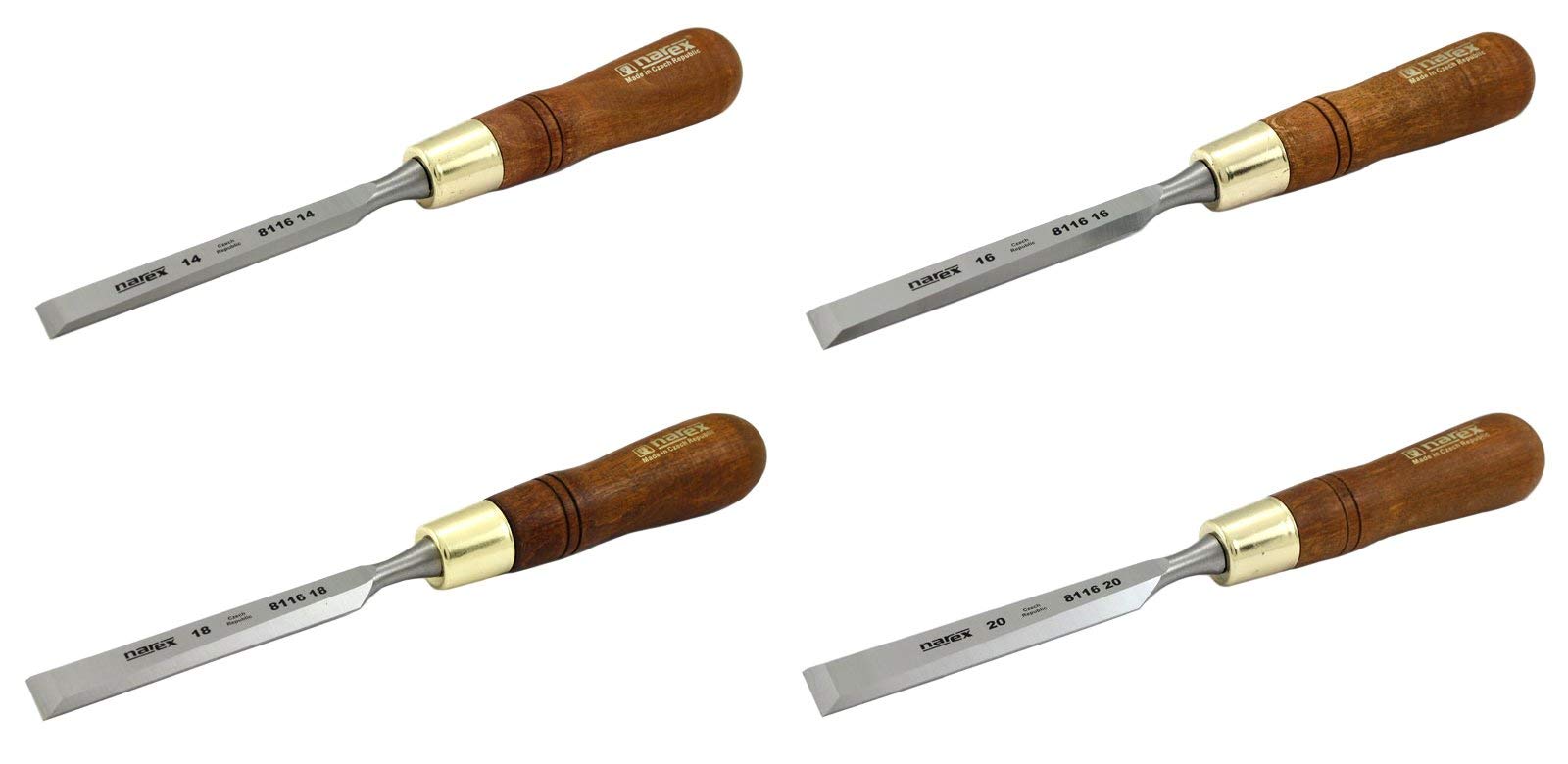 Narex Scalpello da legno levigato, larghezza: 3 mm
