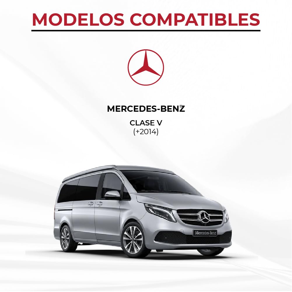 Colchón Plegable Cama Delantera Camper para Mercedes Clase V Color Gris (+2014)