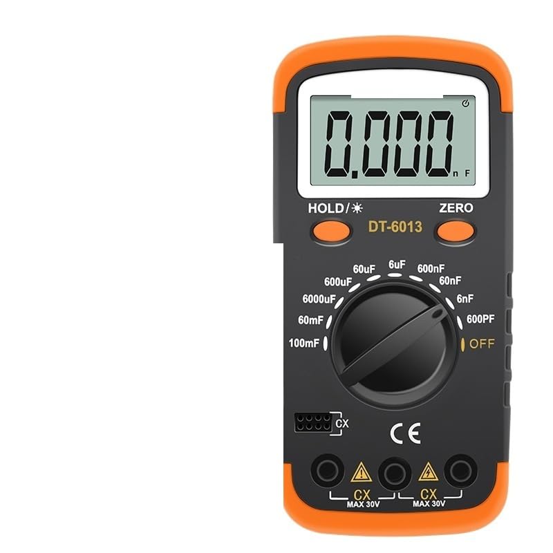 Produktbild von Digitales Kapazitätsmessgerät 6013L – LCD-Kondensatortester, 0,1pF – 20.000µF, Mit Hintergrundbeleuchtung & Datenhaltefunktion