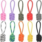 GAROZATION 10個 壊れたファスナー引手交換用パーツ 軽量ポータブル 耐久性あるジッパーヘッド 衣類 バッグ修理用 対応 拉链修复套