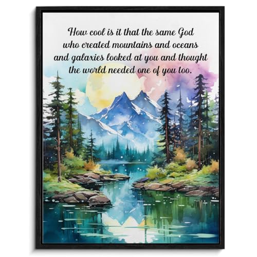 Christian Framed Canvas Wall Art Bible Verse How Cool Is