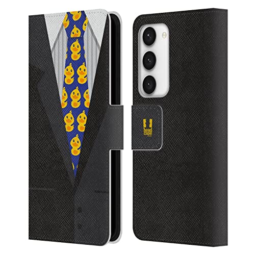 Funda libro Samsung Galaxy S23 5G con tarjetero y diseño pato kawaii