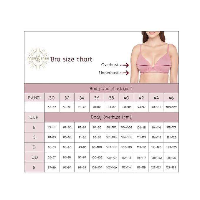 Image of Inner Sense Organic Cotton Bamboo Bra for Woman with Concentric Stitches I Full Coverage Bra for Heavy Bust with Side Support I Non Padded Innerwear with Wire-Free Design