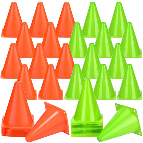 Cônes de sport Reginary 17,8 cm : ne cassez plus vos plots de slalom au football et vélo