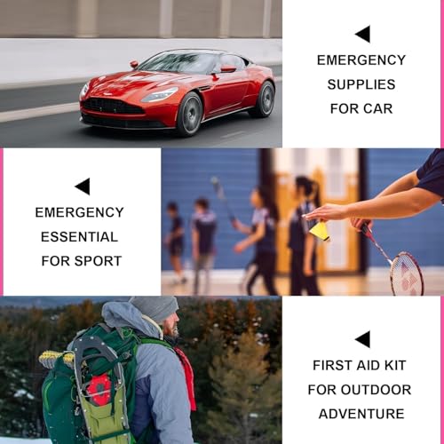 Image of 305Pcs Car First Aid Kit Refill Supplies for Business Home First Aid Emergency Kits for Office Business Compact Lovely Bag for Outdoor Activities Skating Boating