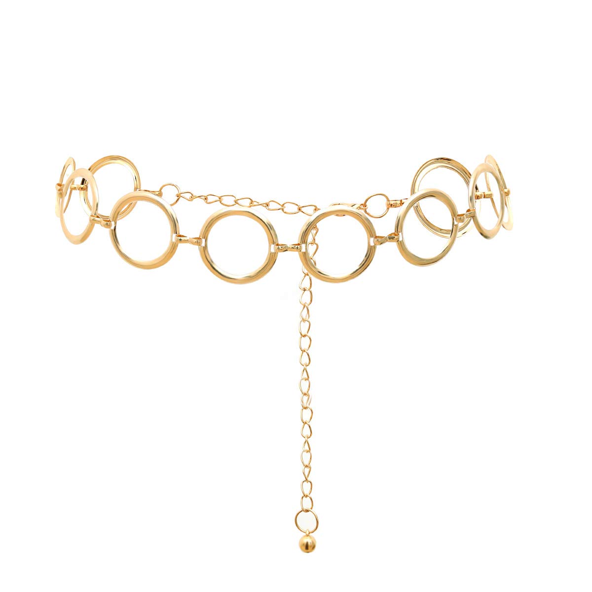 Aaishwarya Golden O-Ring Chain Metallic Belt/Waist Band For Women And Girls | Kamarband for Women | Waist Chain for Women | Belts for Women | Waist Chain | Hip Chain Women Saree | Belly Chain (B0BMM9H6HC) Amazon Price History, Amazon Price Tracker