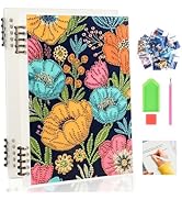 DAERLE Diamond Painting Notizbuch - Magische DIY Blumenmotive Mit Funkelnden Diamanten